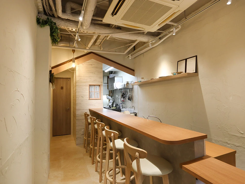 美容室木製店舗カウンター 淡いクリーム色【本日限定最終値下げ】 060eeef7785b83266108bc99b9c70d